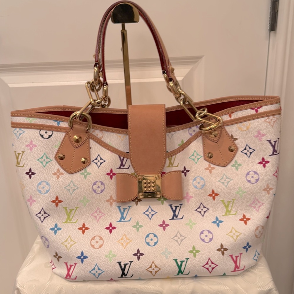Louis Vuitton White Murakami Annie GM